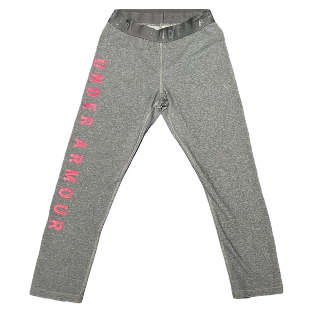 UNDER ARMOUR gray and pink activewear leggings in women’s size small